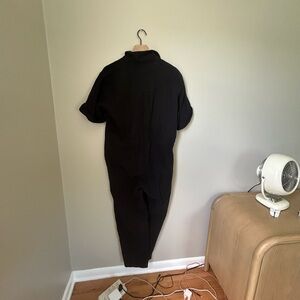 Mod Ref Black Utilitarian Jumpsuit